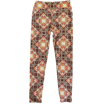 Lularoe Leggings OS Pattern Geometric Autumn Halloween Soft Workout Leisure